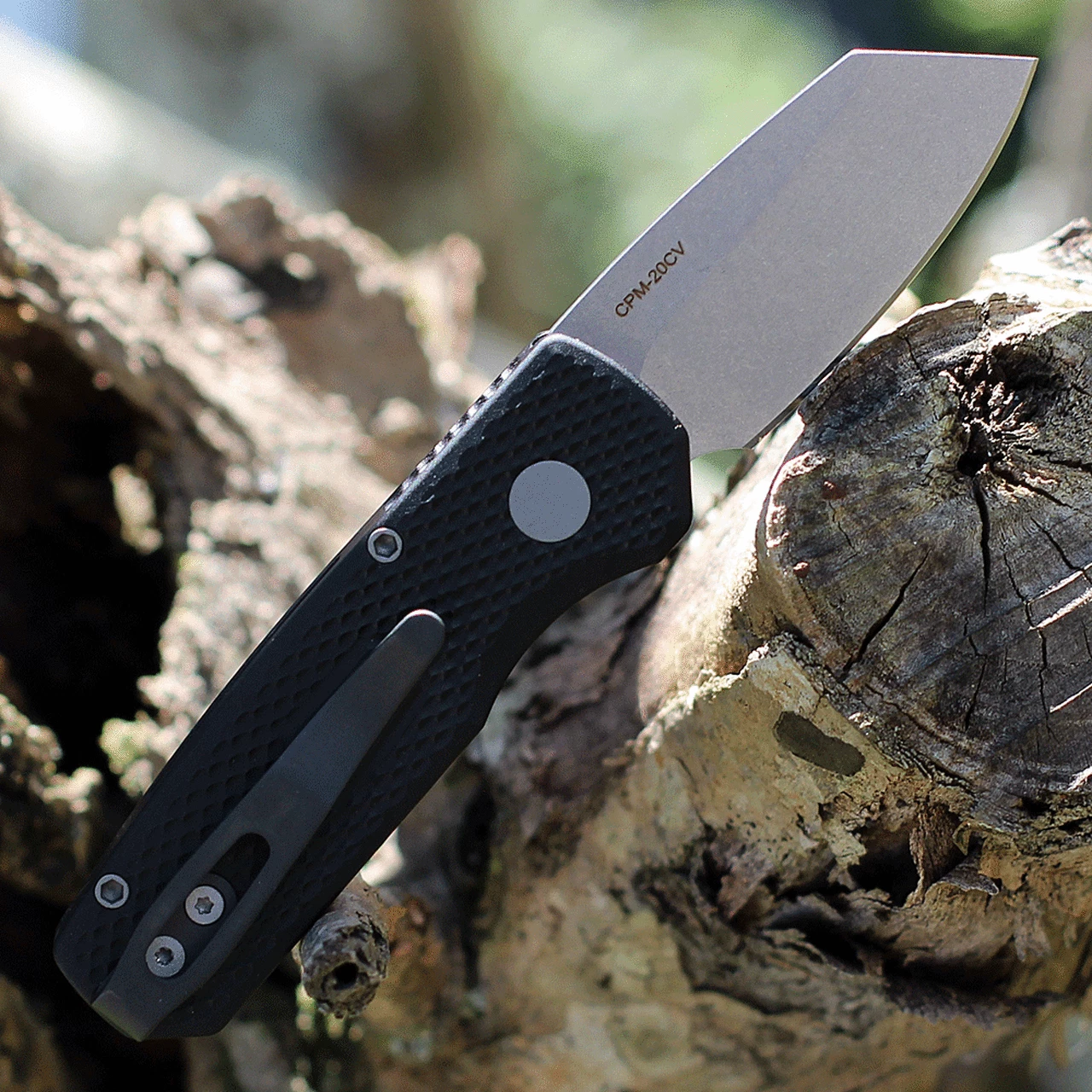 Pro-Tech Runt 5 Automatic - Textured Blk (1.9" 20CV SW Reverse Tanto) R5205 2 Pro-Tech Runt 5 Automatic - Textured Blk (1.9" 20CV SW Reverse Tanto) R5205 - Image 2