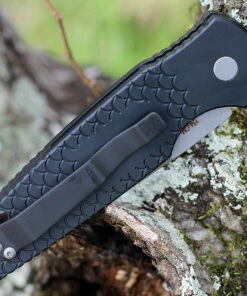 Pro-Tech TR-3 X1 Automatic Blk Fish Scale Alum (3.5" 154CM SW) TR-3 X1 SW -Buck Knives Sales PTTR3X1.SW .2 87815.1643744710