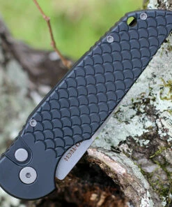 Pro-Tech TR-3 X1 Automatic Blk Fish Scale Alum (3.5" 154CM SW) TR-3 X1 SW -Buck Knives Sales PTTR3X1.SW .3 97902.1643744710