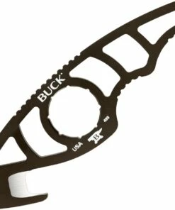 Buck Knives Buck 499BRG PakLite Series Gut Hook Knife, 4.75" Overall 420HC, Plum Brown Cerakote Finish, Black Polyester Sheath