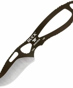 Buck Knives Buck 140BRS PakLite Skinner, 2.875" 420HC Plain Blade, Plum Brown Ceratoke 420HC Handle, Black Polyester Belt Sheath
