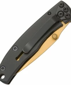 Browning Knives Browning Mountain Framelock, BR0201, 2" 440A Stainless Gold Blade, Titanium Handle -Buck Knives Sales Product 61470 05429.1573057784