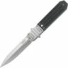 CRKT Psych Glide Lock CR7421, 3.967" 8Cr14MoV Plain Blade, Bolster - 2CR13 SS; Onlay - Black G10 Handle