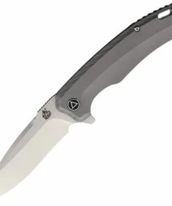 QSP Knife Woodpecker - Gray Ti (3.75" M390 Two-Tone Satin) QS116-A