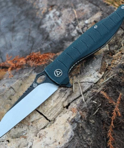 QSP Knife QSP Locust Blue Micarta (3.8” 154CM Black/ Satin) QS117-C