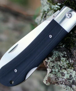 QSP Knife Worker Lockback QS128A, 3.5" Bohler N690 Satin Sheepsfoot Blade, Black G10 Handle -Buck Knives Sales QS128A.3 37389.1603814637