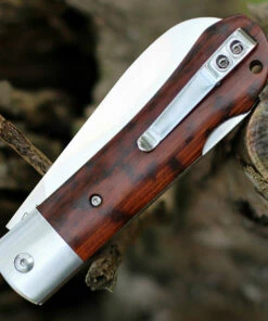 QSP Knife Worker Lockback QS128C, 3.5" Bohler N690 Satin Sheepsfoot Blade, Snakewood Handle -Buck Knives Sales QS128C.2 73434.1603809948