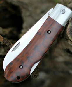 QSP Knife Worker Lockback QS128C, 3.5" Bohler N690 Satin Sheepsfoot Blade, Snakewood Handle -Buck Knives Sales QS128C.3 26507.1603809948