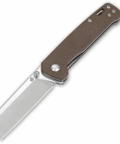 QSP Knife QSP Penguin Brown Micarta( 3" D2 Two-Tone Satin) QS130-A
