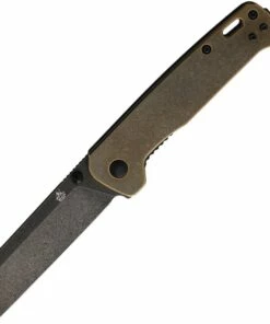 QSP Knife QSP Penguin Brass (3" D2 Black SW) QS130-G