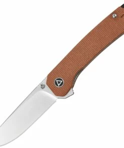 QSP Knife QSP Osprey - Brown Micarta (3.25"14C28N Satin) QS139-A