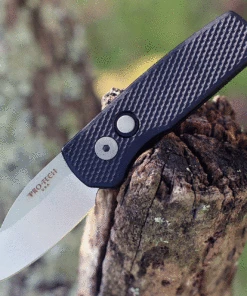 Pro-Tech Runt 5 Automatic - Textured Blk Alum (1.9" 20CV SW Wharncliffe) R5105