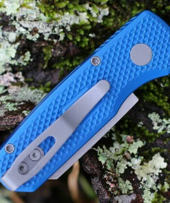 Pro-Tech Runt 5 Automatic - Textured Blue (1.9" 20CV SW Reverse Tanto) R5205-BLUE -Buck Knives Sales R5205 BLUE.2 59861.1643298710