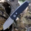 Pro-Tech Runt 5 Automatic - Smooth Blk (1.9" 20CV SW Reverse Tanto) R5201