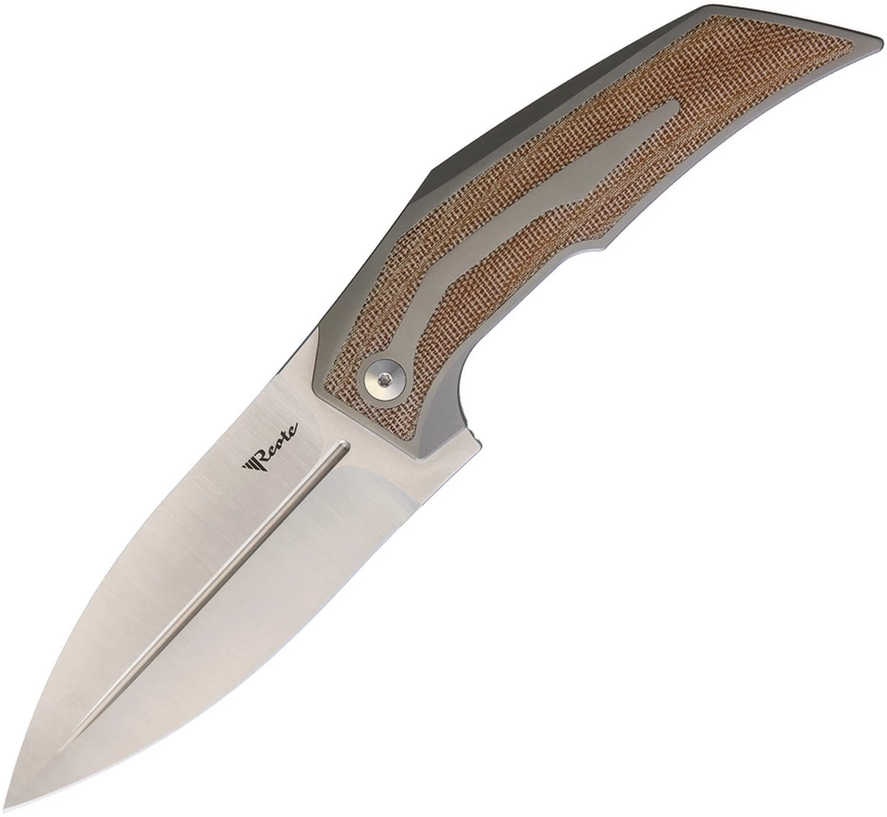 Reate Knives T4000 - Brown Micarta (4" Stonewashed & Satin) REA063 1 Reate Knives T4000 - Brown Micarta (4" Stonewashed & Satin) REA063