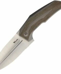 Reate Knives T4000 - Green Micarta (4" Satin) REA068