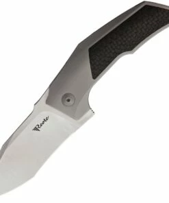 Reate Knives T3000 Framelock REA090, 3.0" M390 Satin Tanto Blade, Titanium w/Carbon Fiber Inlays