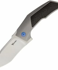 Reate Knives T3000 Framelock REA096, 3.0" M390 Satin Tanto Blade, Titanium w/Carbon Fiber Inlays