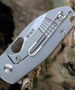 GiantMouse ACE Riv Flipper Elmax Stonewashed Titanium Handle 9 GiantMouse ACE Riv Flipper Elmax Stonewashed Titanium Handle -Buck Knives Sales RIV Titanium.4 82239.1627933389