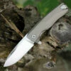 LionSteel ROK Titanium Bronze ROKB, 3.27" M390 Stain Blade, Titanium Handle