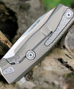 LionSteel ROK Titanium Bronze ROKB, 3.27" M390 Stain Blade, Titanium Handle -Buck Knives Sales ROKB.2 34902.1590078956
