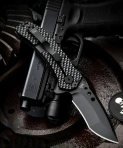 Hardcore Hardware Australia MILF Folder - Blk G10 (3.5" Blk Recurve) MILF-01