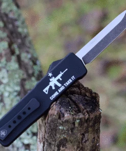 Templar Knife Co. Templar Premium Lightweight Small OTF -Alum. Blk CATI (3" D2 Blk Drop Point) SA-AR15-32-1 -Buck Knives Sales SAART15 321 70600.1634832894