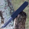 Templar Knife Co. Templar Premium Lightweight Small OTF - Blk Rubber (3" D2 Blk Tanto) SA-BR-22-1