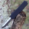 Templar Knife Co. Templar Premium Lightweight Small OTF - Blk Rubber (3" D2 Blk Drop Point) SA-BR-32-1