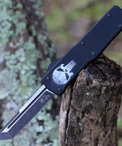 Templar Knife Co. Templar Premium Lightweight Small OTF -Alum. Fallen (3" D2 Blk Tanto) SA-FL-22-1