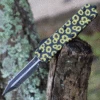 Templar Knife Co. Templar Premium Lightweight Small OTF -Alum. Sunflower (3" D2 Blk Dagger) SA-SUN-12-1