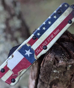 Templar Knife Co. Templar Premium Lightweight Small OTF -Alum. Texan (3" D2 Blk Tanto) SA-TX-22-1 -Buck Knives Sales SATX.1 68363.1634657340