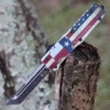 Templar Knife Co. Templar Premium Lightweight Small OTF -Alum. Texan (3" D2 Blk Tanto) SA-TX-22-1
