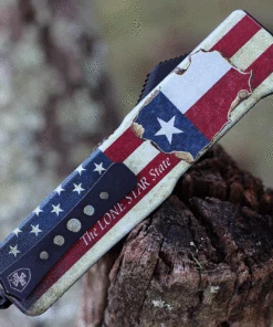 Templar Knife Co. Templar Premium Lightweight Small OTF -Alum. Texan (3" D2 Blk Tanto) SA-TX-22-1 -Buck Knives Sales SATX 53839.1634657341