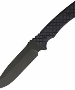 Spartan Blades Damysus Fixed Blade 3BKBK, 5.5" 1095 Cro-Van Black Plain Blade, Black Micarta Handle
