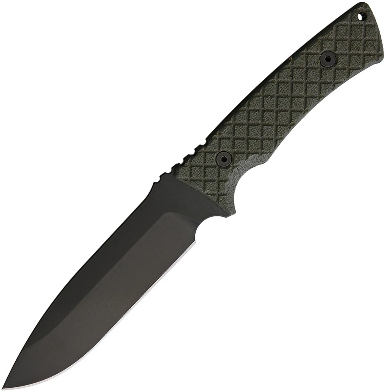 Actilam Spartan Blades Damysus Fixed Blade 3BKGR, 5.5" 1095 Cro-Van Black Plain Blade, Green Micarta Handle 1 Actilam Spartan Blades Damysus Fixed Blade 3BKGR, 5.5" 1095 Cro-Van Black Plain Blade, Green Micarta Handle