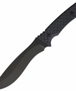 Spartan Blades Machai Fixed Blade 2BKBK, 6.6" 1095 Cro-Van Black Plain Blade, Black Micarta Handle