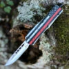 Templar Knife Co. Templar Knife Small OTF Back The Red S-BTR-33-2, 2.75" 440C Satin Drop Point Blade, Aluminum Zinc Handle