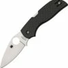 Spyderco Knives Spyderco Chaparral CF C152CFP, 2.812" CTS XHP Plain Blade, Carbon Fiber/G-10 Laminate Handle