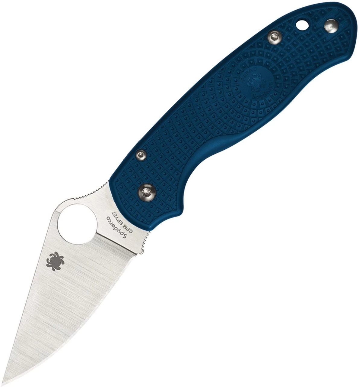 Spyderco Knives Spyderco Para 3 Lightweight C223PCBL, 2.92" CPM SPY27 Satin Plain Blade, Blue FRN Handle 1 Spyderco Knives Spyderco Para 3 Lightweight C223PCBL, 2.92" CPM SPY27 Satin Plain Blade, Blue FRN Handle