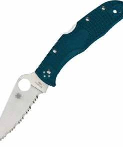 Spyderco Knives Spyderco Endela Lightweight Blue FRN (3.4" K390 Serrated) C243FSK390
