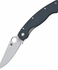 Spyderco Knives Spyderco C36GPE Military, 4" CPM-S30V Satin Plain Blade, Black G-10 Handle