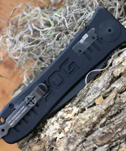 SOG Spec Elite II Auto SE-62, 4.0" Drop Point Black Blade, Black Aluminum Handle -Buck Knives Sales SE 62.2 04159.1616525799