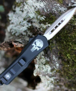 Templar Knife Co. Templar Knife Small OTF Fallen S-FL-13-2, 2.75" 440C Satin Dagger Blade, Aluminum Zinc Handle -Buck Knives Sales SFL132 85242.1604333396