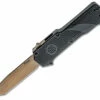 Hogue SIG Sauer Compound Emperor Scorpion OTF 36020, 3.5" S30V Flat Dark Earth PVD Tanto Plain Blade, Black G-10 Handle