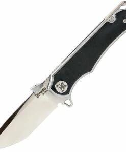 Krudo Knives Karsino 10 - Black G-10 and Ti (3.50" Satin) KSIN889