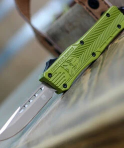 CobraTec Knives SODCTK-1SDNS Small CTK-1 OD Green, 2.5" D2 Steel Drop Point Blade, Aluminum Handle