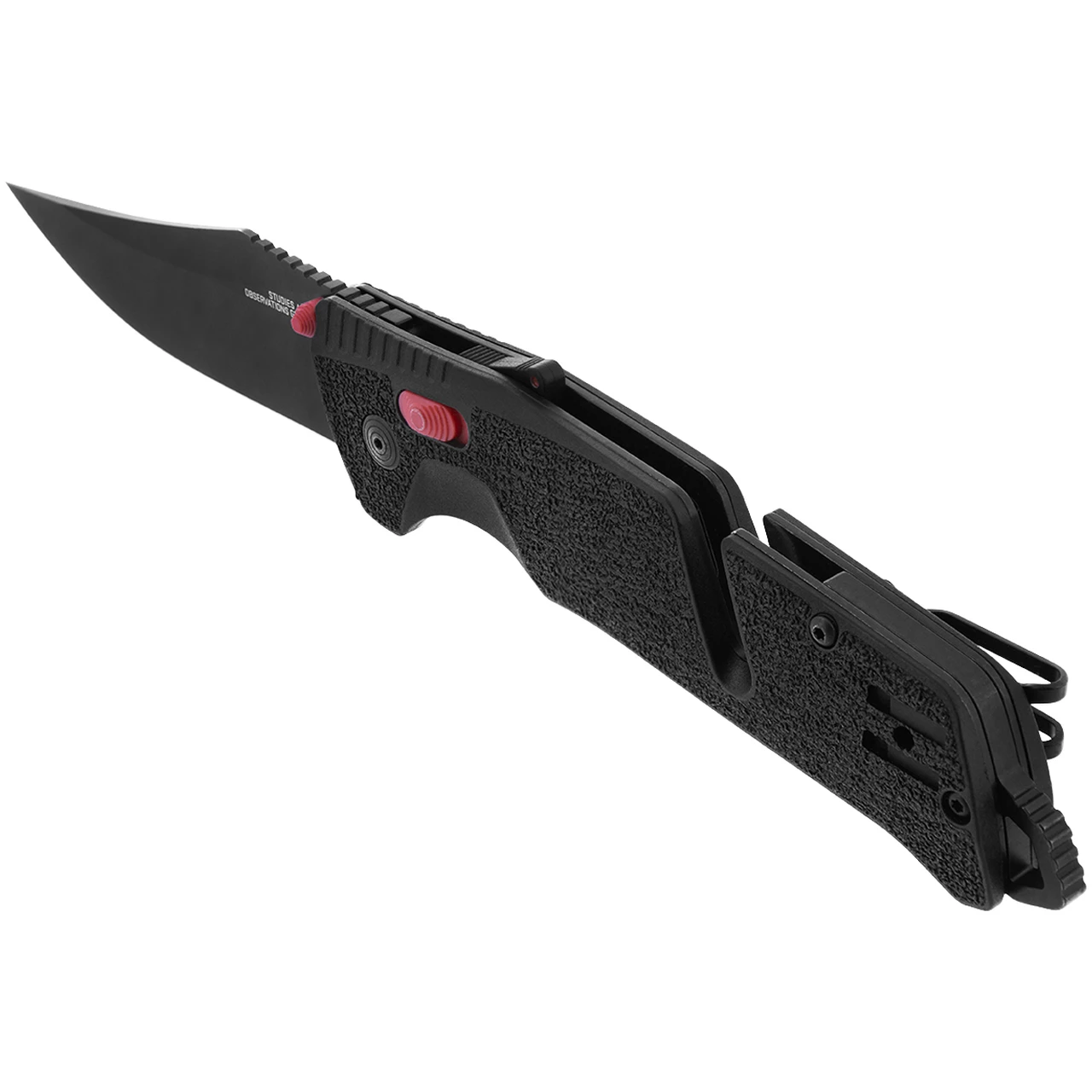 SOG 11120157 Trident MK3 AT-XR 3.75 " D2 Black Plain Edge, Red and Black GRN Handles 3 SOG 11120157 Trident MK3 AT-XR 3.75 " D2 Black Plain Edge, Red and Black GRN Handles - Image 3