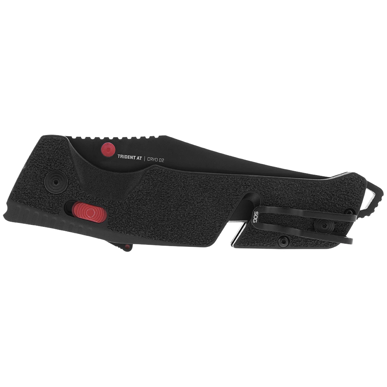 SOG 11120157 Trident MK3 AT-XR 3.75 " D2 Black Plain Edge, Red and Black GRN Handles 5 SOG 11120157 Trident MK3 AT-XR 3.75 " D2 Black Plain Edge, Red and Black GRN Handles - Image 5