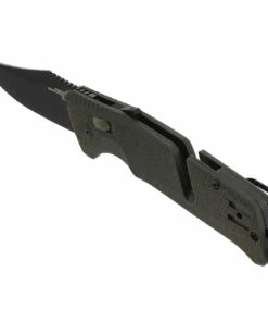 SOG 11120357 Trident MK3 AT-XR 3.75" D2 Black Plain Edge, Olive Drab GRN Handles -Buck Knives Sales SOG11120357.5 21336.1589491151